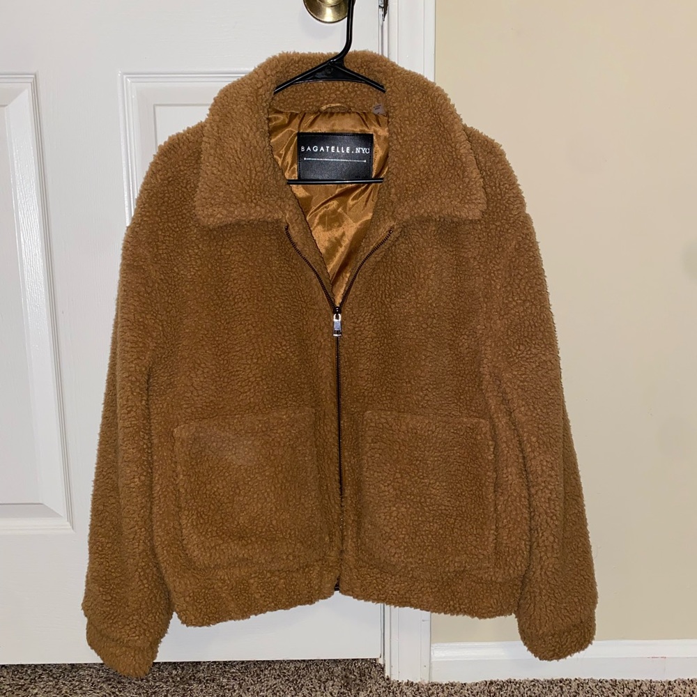 Sherpa bomber jacket